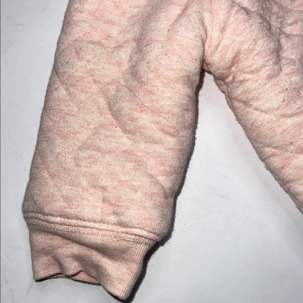 Cozy Pink Quilted Kids Hoodie - Picture 4 of 7